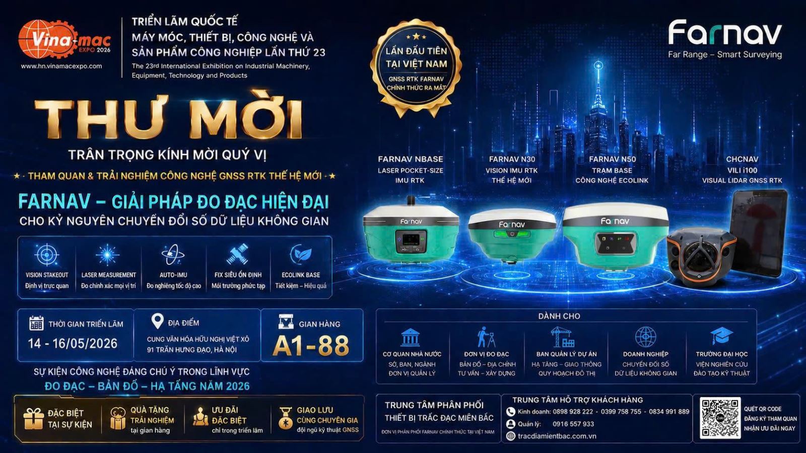 Thư mời tham dự triển lãm chính thức ra mắt Farnav tại Vinamac Expo 2026